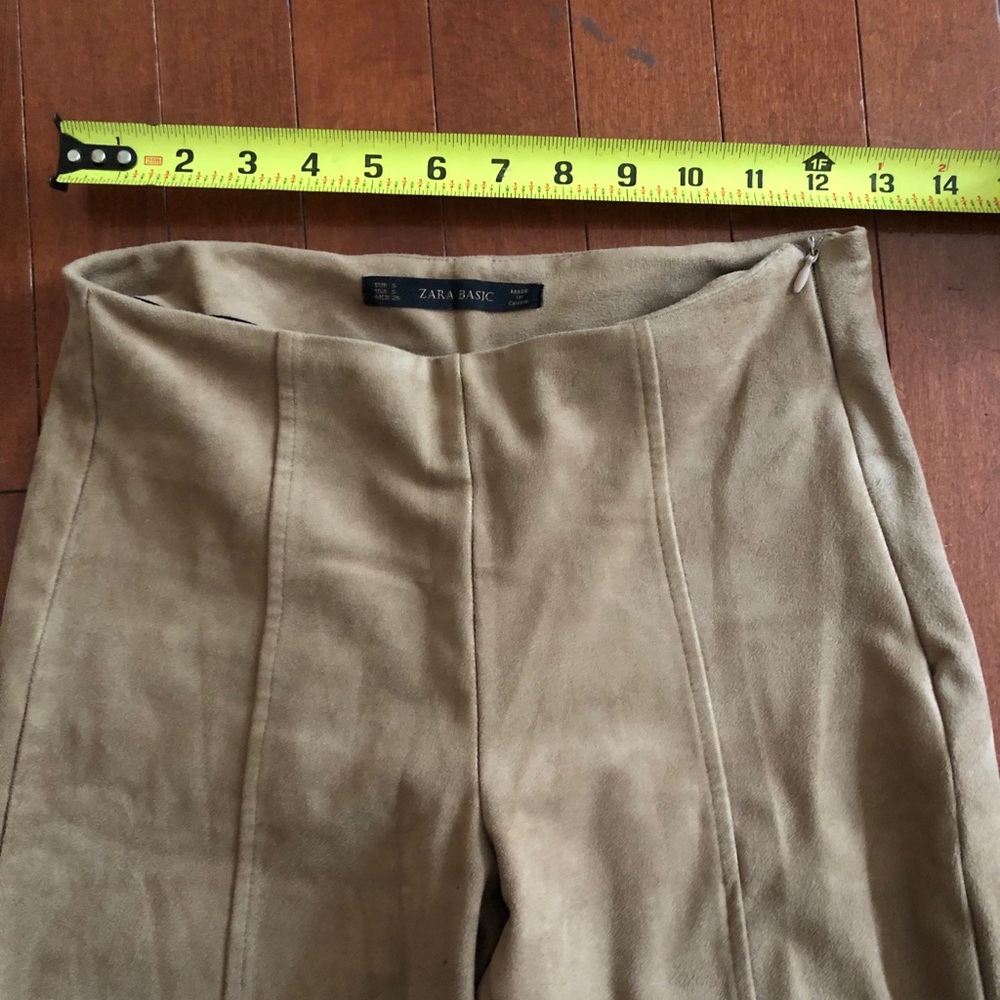 Zara Brown Suede leggings - Picture 4 of 8